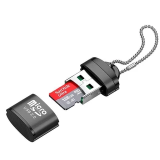 Usb micro sd/tf leitor de cartão usb 2.0 mini leitor de cartão de memória adaptador de alta velocidade