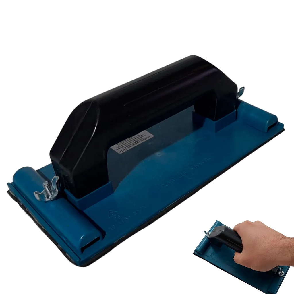Lixadeira Manual Pvc 23x11 Suporte Para Meia Lixa EMAVE | Shopee Brasil