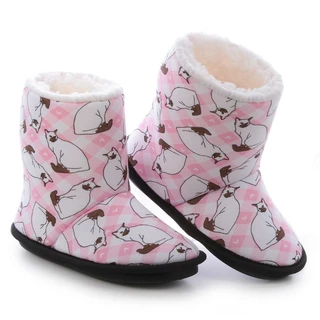 Pantufa Botinha Infantil Menino e Menina de Malha Com Pelo Interno Antiderrapante Mega Confortável