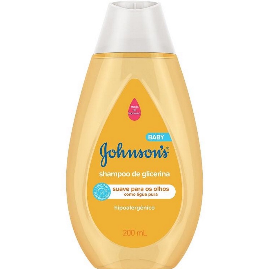 SHAMPOO DE GLÍCERINA JOHNSONS SUAVE PRA OS OLHOS HIPOALERGENICO 200 ml