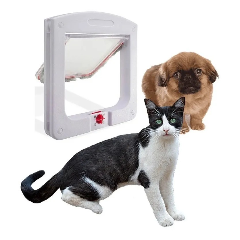 Porta De Passagem Para Pet 4 Em 1 Pet Door Cachorro Gato