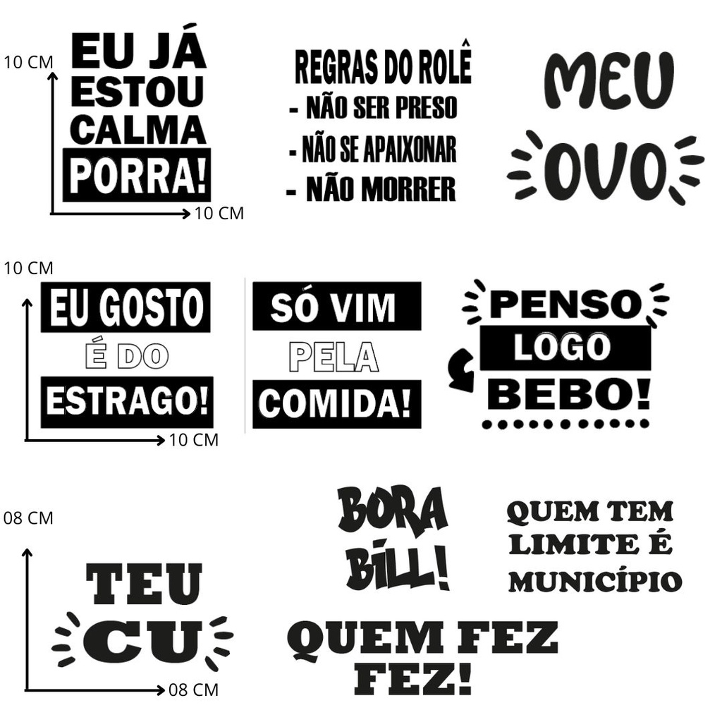 Cartela de adesivos para Copo, caneca e copos | Shopee Brasil