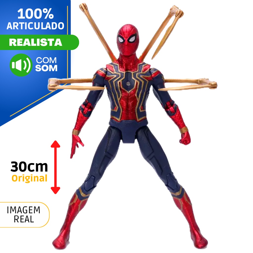 Boneco Homem Aranha Grande Articulado Com Garras Original Brinquedo ...