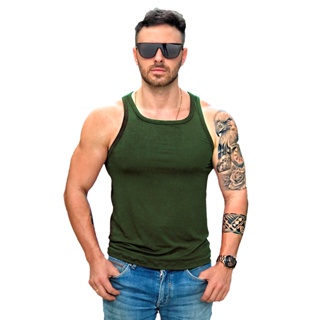 Camiseta Regata Masculina Tank Viscose Com Elastano- Original