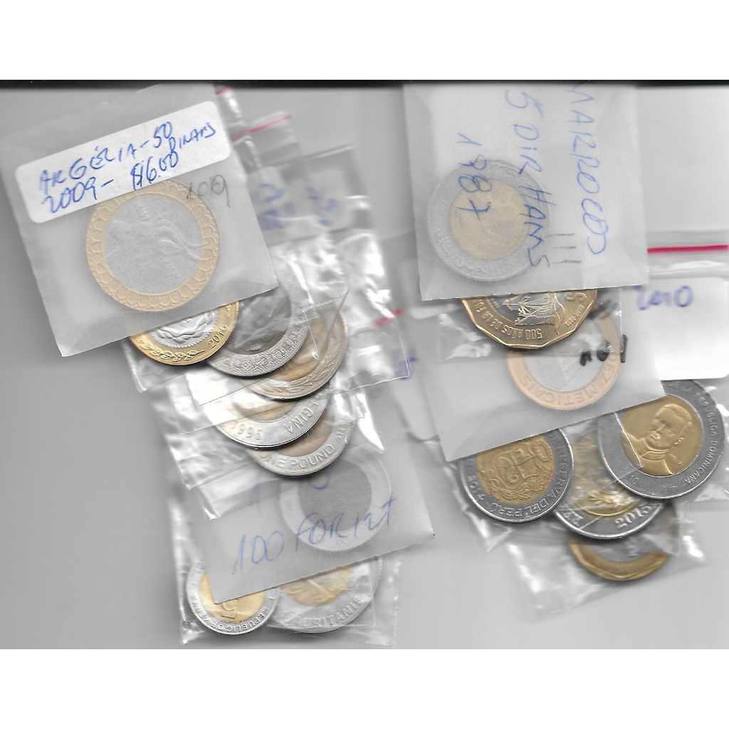 Moedas Bi Metálicas Diversos Países Escolha o de sua Preferência