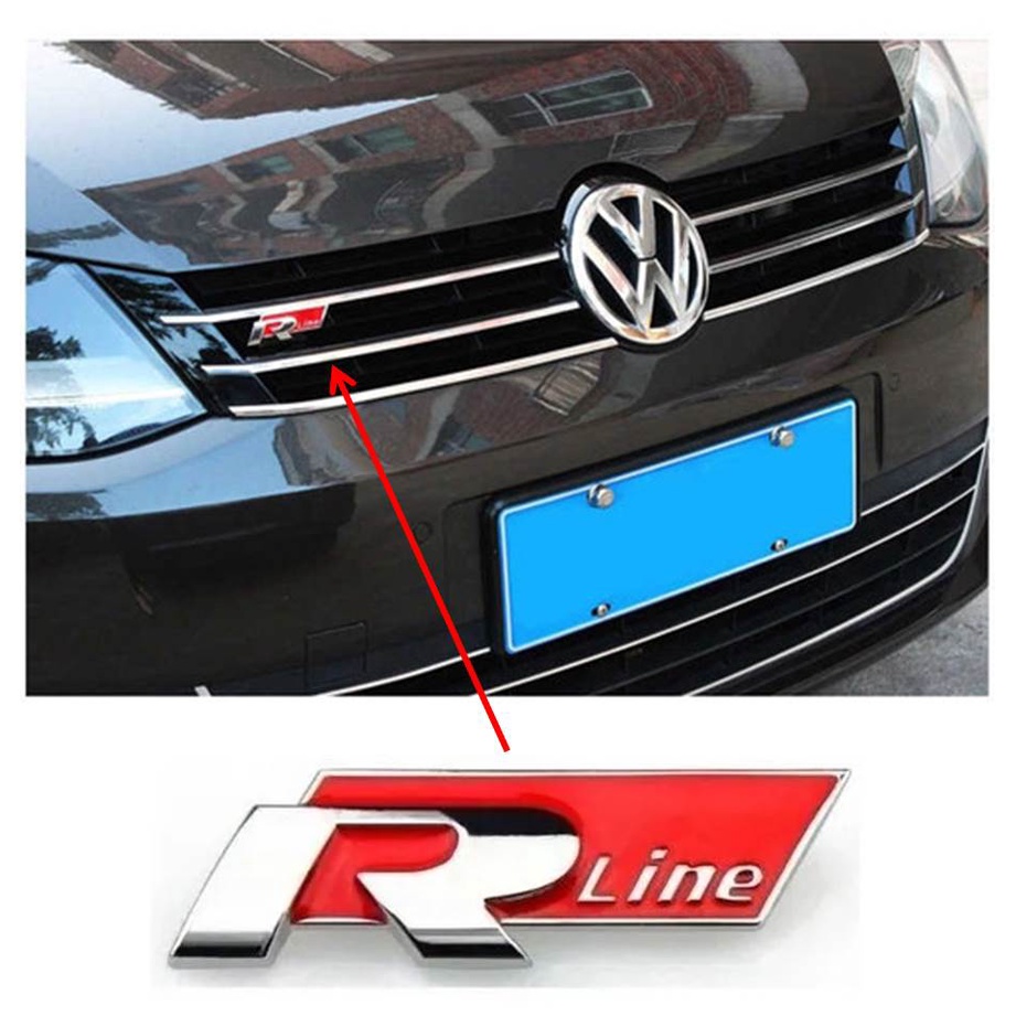 Acessorios Golf Jetta Polo Gol Emblema Grade R Line Rline | Shopee Brasil