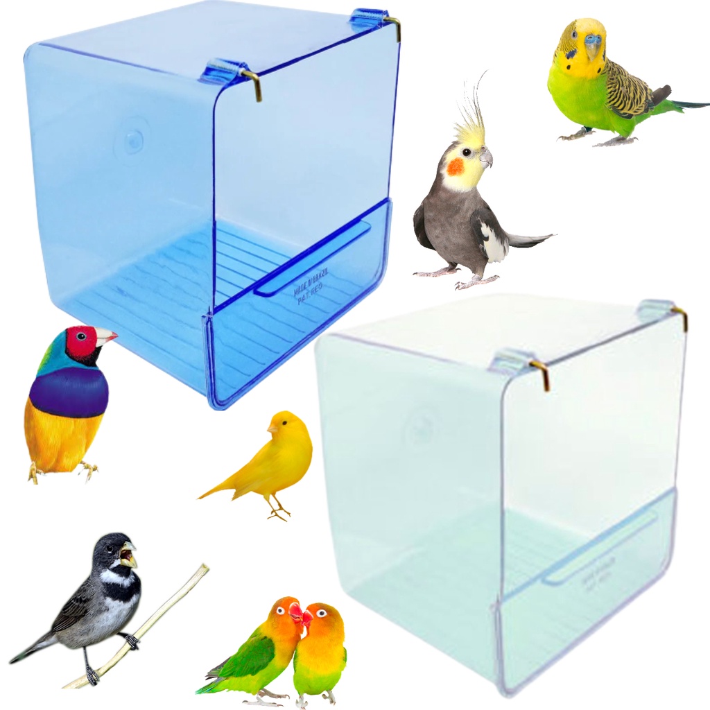 2 Unidades Banheira Externa ou Comedouro Chao Limpo para Aves
