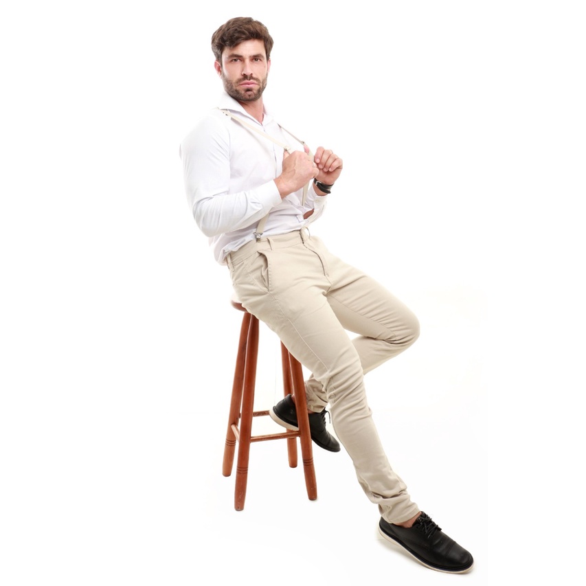 Calça com clearance suspensorio masculino