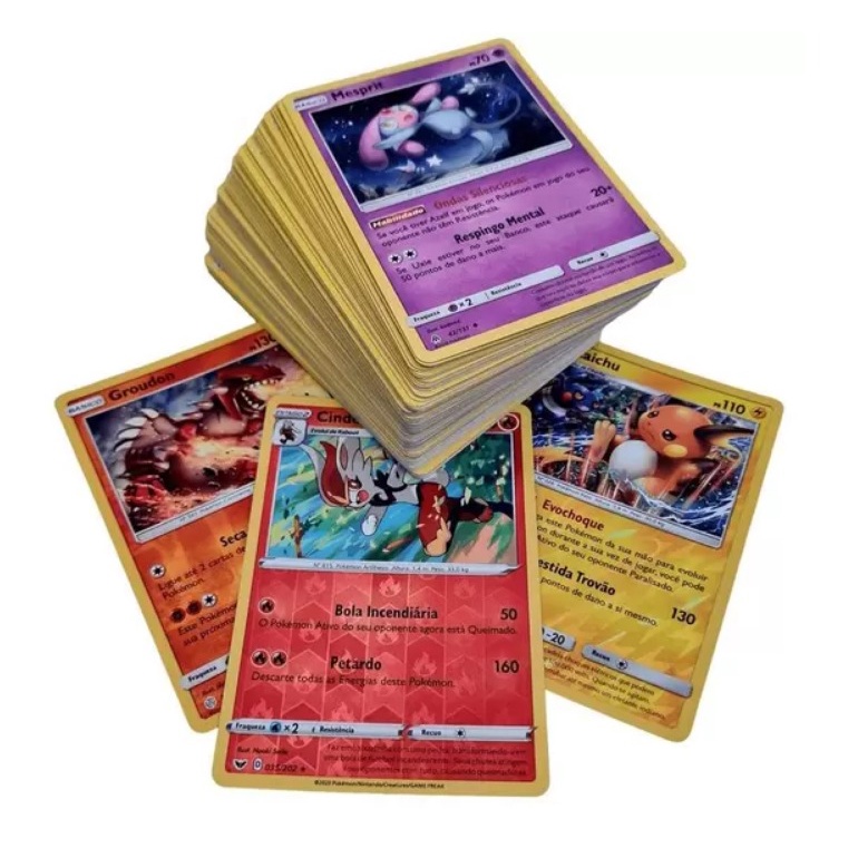 Lote De 50 Cartas Pokémon Com 1 Lendário - Escolha O Seu