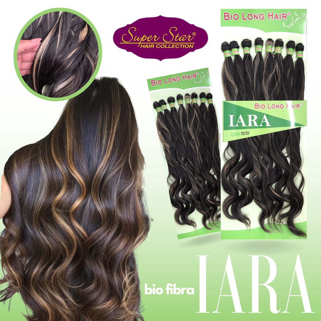 Cabelo Liso Ondulado Iara Longo Bio Long Hair 70cm 280g - Morena