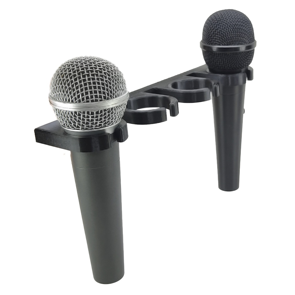 Suporte Para Microfone De Fixação Parede Descanso 4 Mic ou Caixa Igreja