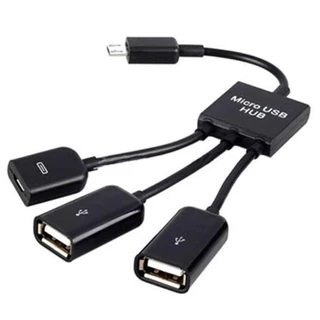 Cabo Usb Femea / Tipo C Y/ Tipo C Otg 3 Em 1 Novidade