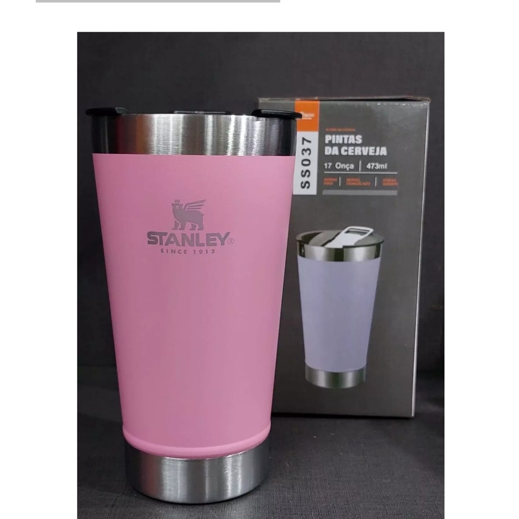 STANLEY VASO CON ABRIDOR 473ML ROSA