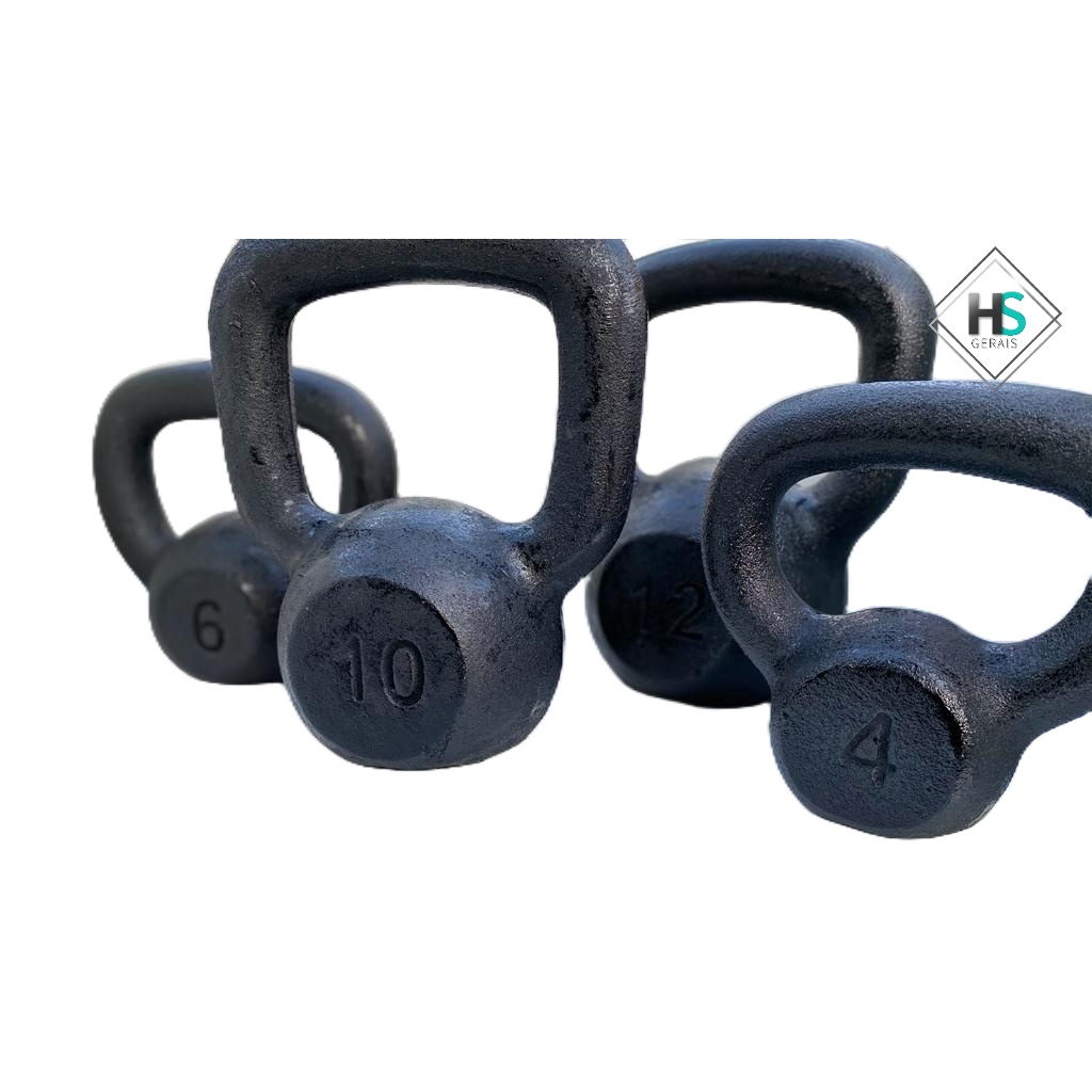 Kettlebell Pintado 4kg a 16kg - Pesos de Academia