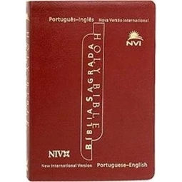 Bíblia Sagrada Nvi - Holy Bible - Português / Inglês | Luxo Vinho / Diversos