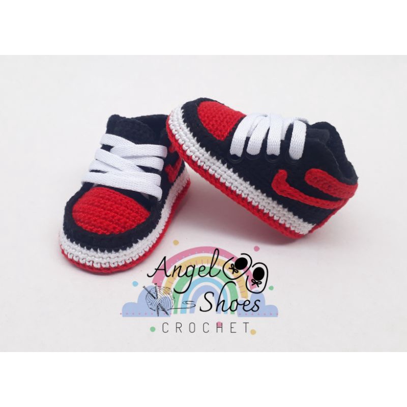 Tenis de bebe em hot sale croche