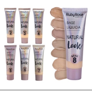 Base Líquida Soft Matte Bege 2-3-4-5-6-7-8 Ruby Rose Hb 8050 Tons Matte  Bege 2