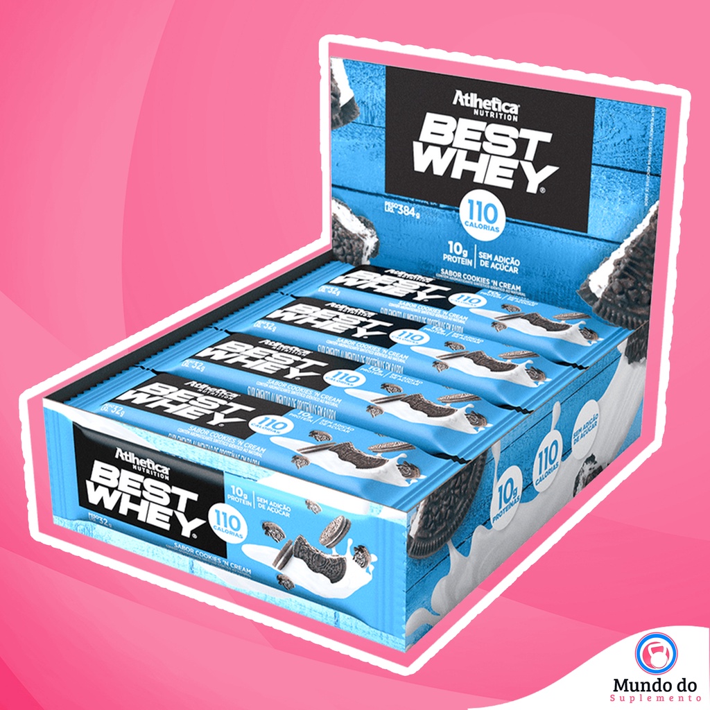 Best Whey Bar Display 12X30g - Atlhetica Nutrition