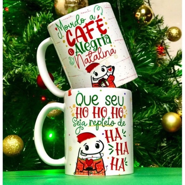 Caneca Natal personalizada, caneca amigo secreto, meme, flork meme, bento cake