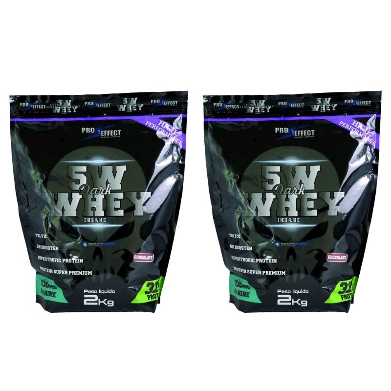 Kit Whey Protein 5w 2kg Dark Insane 2 Unidades Shopee Brasil