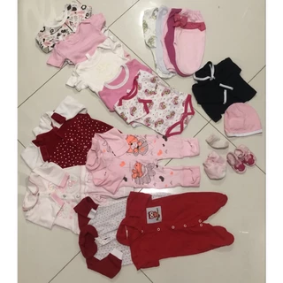 Kit Lote Roupa Bebê Infantil Conjunto Desapego Macacão Body Calça Acessórios Menina