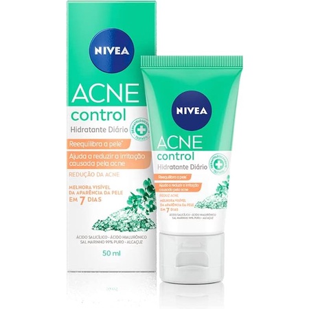 Creme hidratante nivea acne pele oleosa 50g | Shopee Brasil