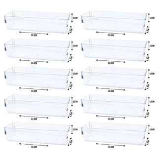 Kit 10 organizadores modular para armários cozinha banheiro