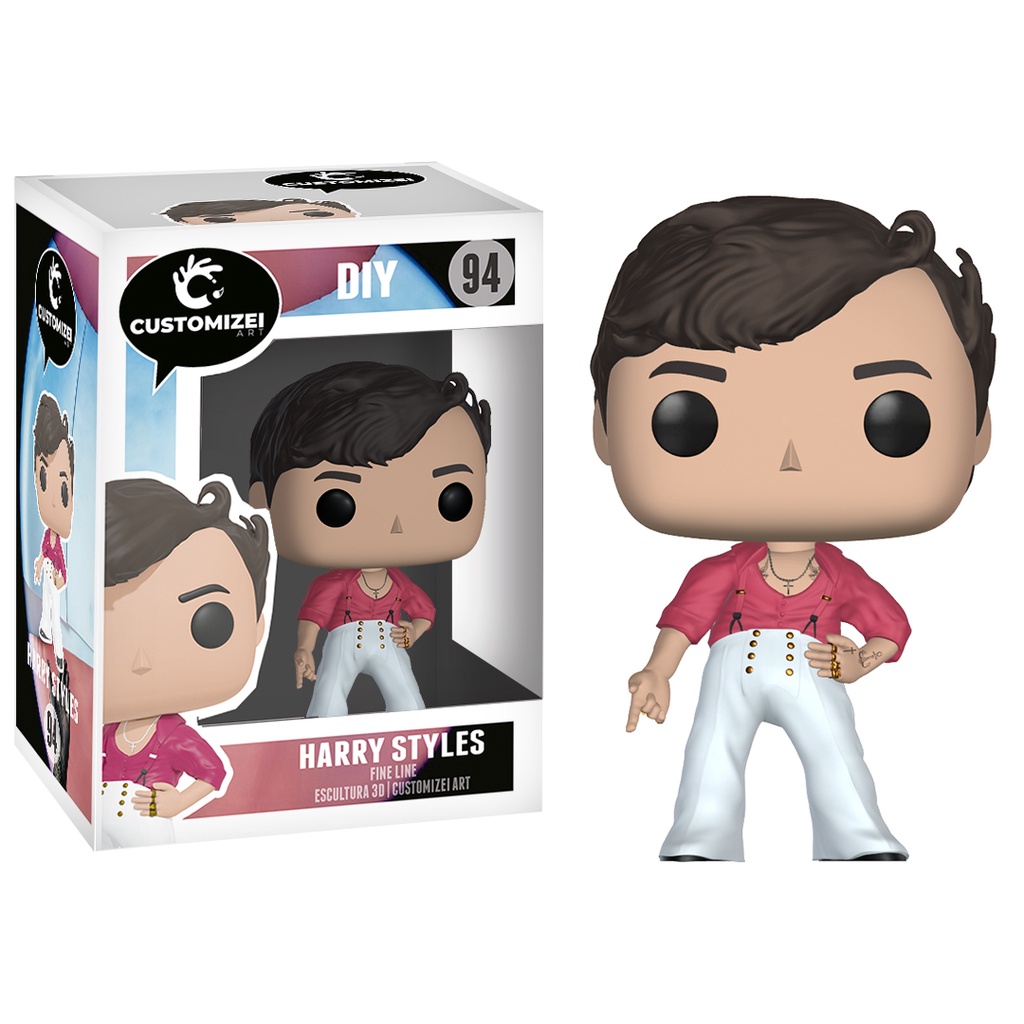 Harry Styles em Fine Line - Customização de Funko Pop Artesanal 3D