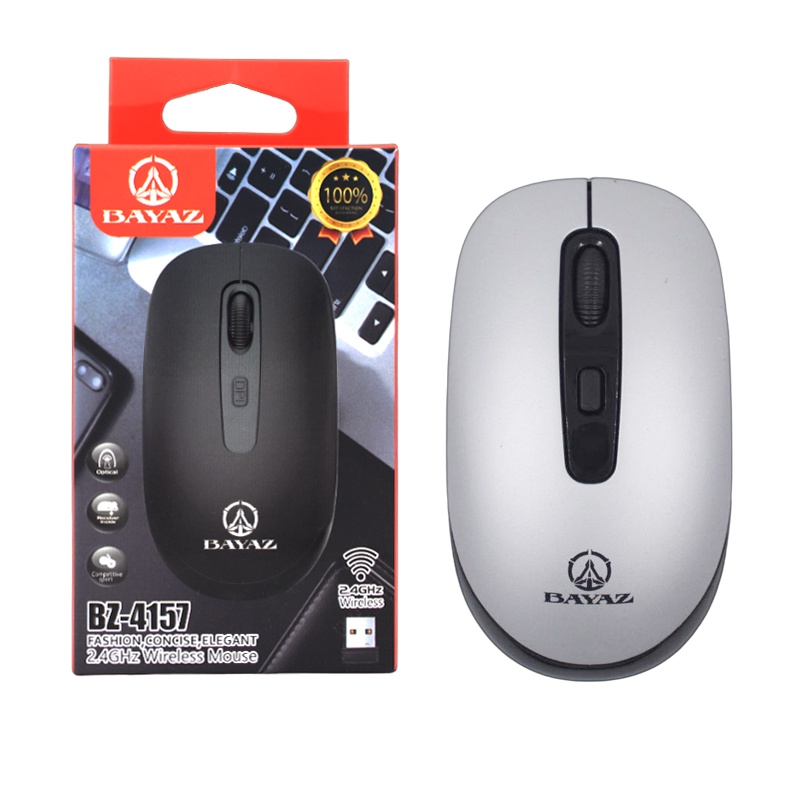 Mouse sem Fio BayaZ Para Computador e Notebook Pilha 2.4Ghz