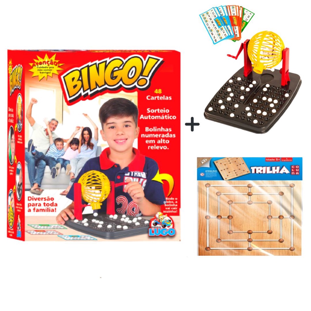 Jogo Super Bingo Globo Lugo Brinquedos - Lojas Tem