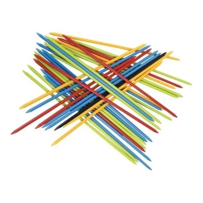 Jogo Pega Varetas Em Madeira 28 Coloridas Algazarra