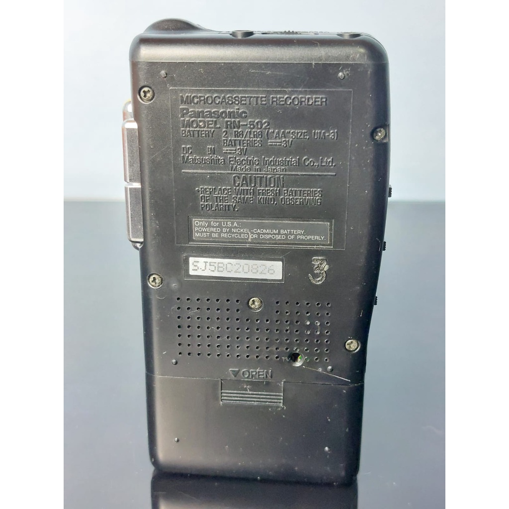 Gravador Panasonic RN-502 com Fita Microcassette Mini K7 Sony