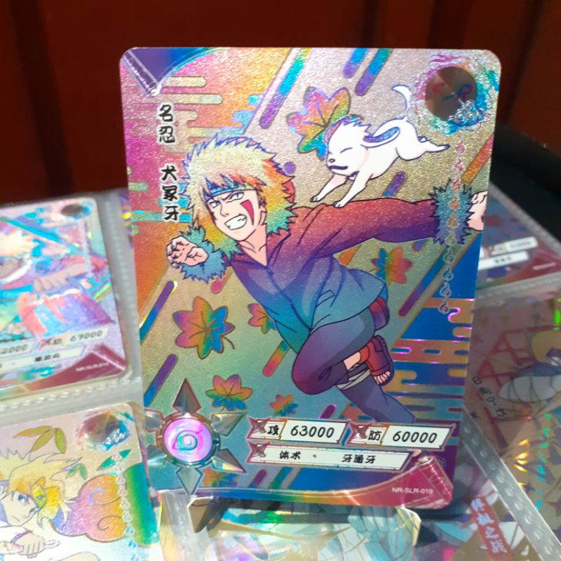 Naruto Shippuden Kayou Card Game SLR Rainbow Raro TCG 1° Edição