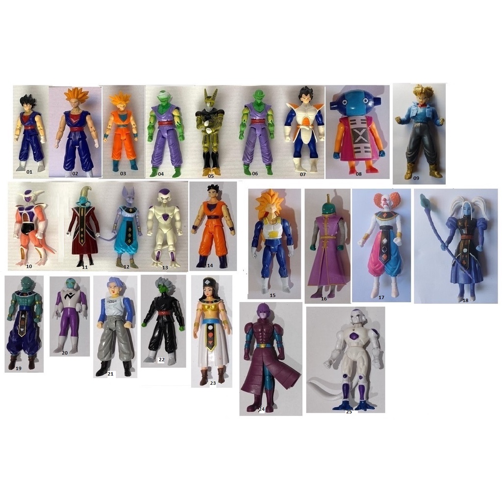 Boneco Coleção Dragon Ball Z - Kit com 25 unidades - 01 de cada ...