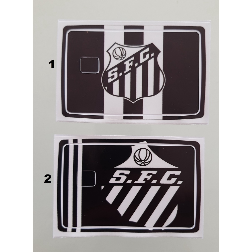 Adesivos Para Cartão De Crédito Time De Futebol Santos