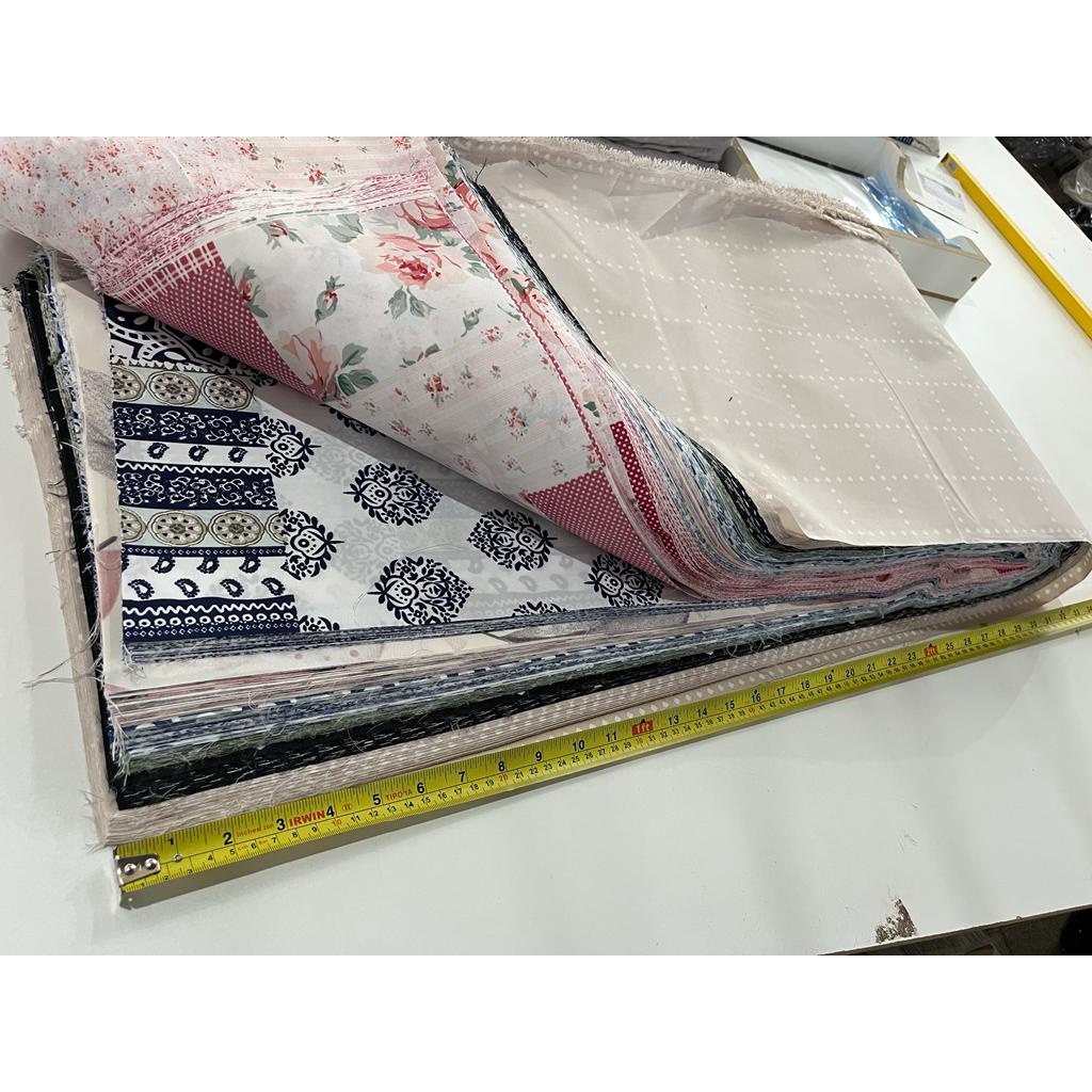 faixas tecido estampado e cores variadas retalhos excelente tamanhos