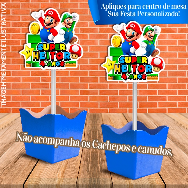 Centro de Mesa Mario Bros