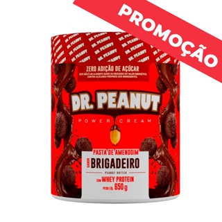 Dr Peanut Pasta De Amendoim Com Whey Protein Paçoca Crunchy 600g