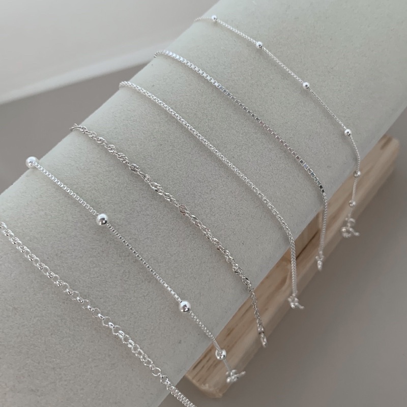 Pulseira bolinha veneziana singapura elo português veneziana elo coração diversos prata legitima 925