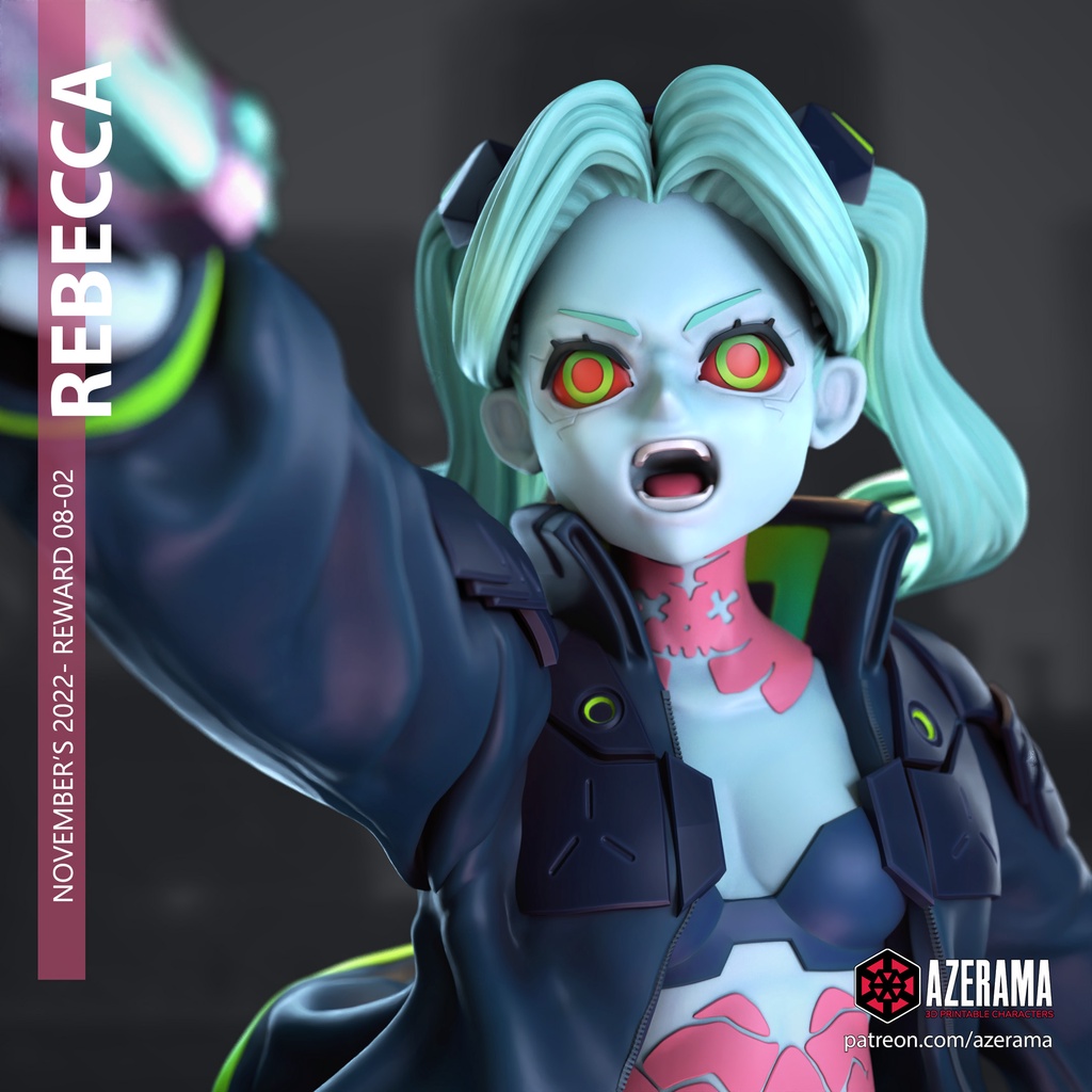 rebecca cyberpunk action figure game Shopee Brasil