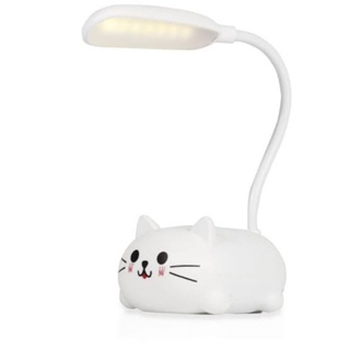 Luminaria mesa pet gato cinza startec