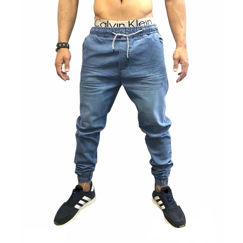 Calça Jogger Masculina Premium Jeans Médio Skinny Lançamento