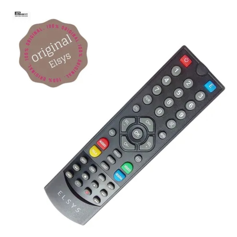 Controle Receptor Elsys Duomax Hd E Satmax Hd Plus Original | Shopee Brasil
