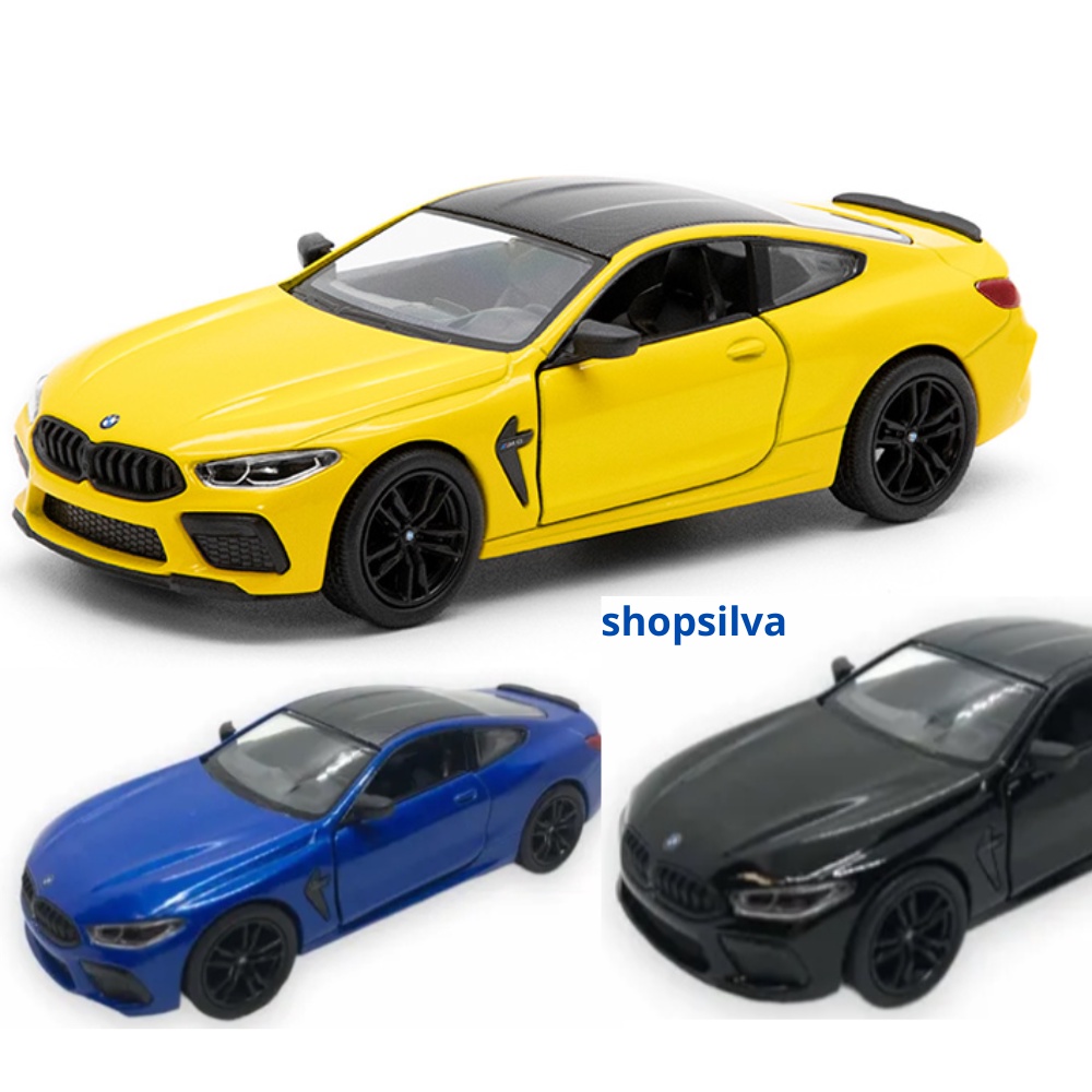 Miniatura Carro em Metal Bmw M8 Competition Coupe Abre Portas