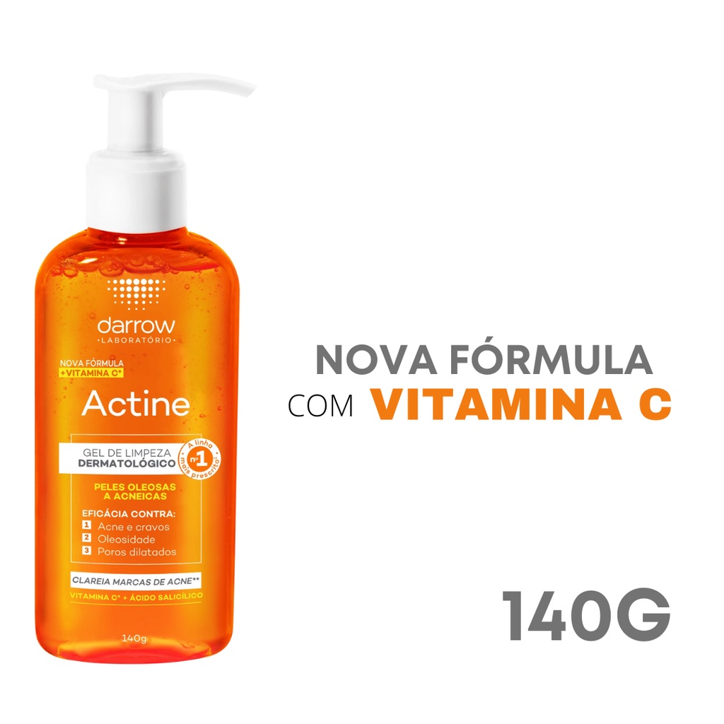 Sabonete Líquido Facial Darrow Actine Gel de Limpeza Vitamina C