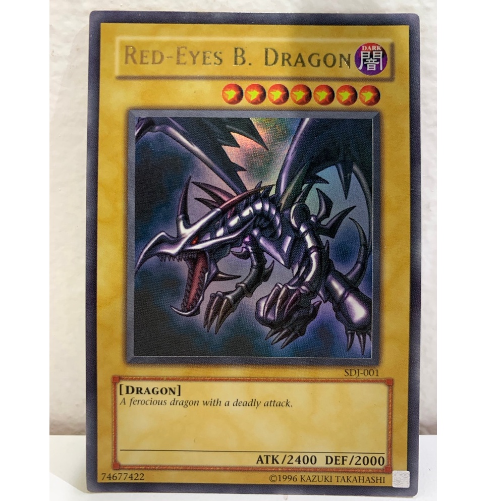 Carta Yu-gi-oh Red-Eyes B. Dragon SDJ-001 - ORIGINAL - Dragão Negro De ...