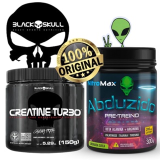 creatina black skull e pre treino abduzido
