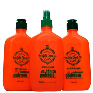 Tonico e Shampoo e Condicionador Poderoso