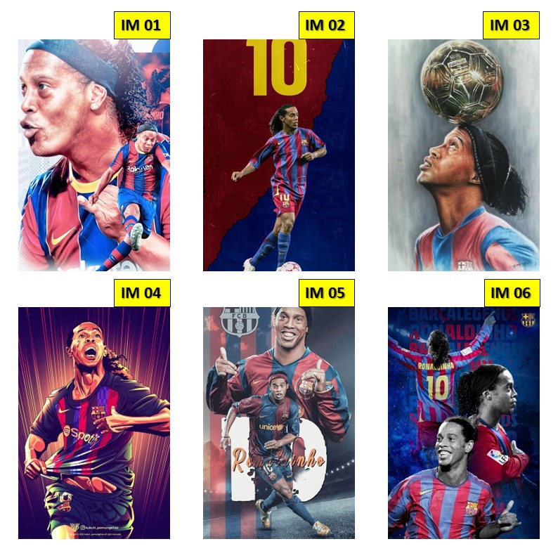 Quadro de Ronaldinho Gaúcho (R10) - QuadriLouco