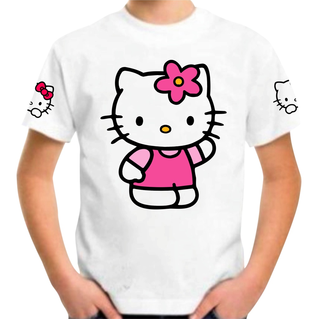 Camiseta Personalizada Hello Kitty Shopee Brasil 2774